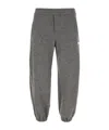 Alexander Mcqueen Grey Wool Blend Joggers In Gray