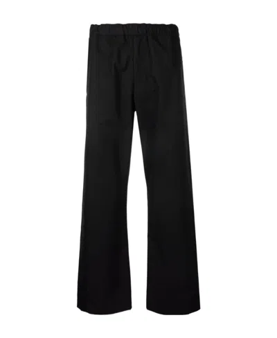 Alexander Mcqueen Elasticated Waistband Straight Trousers In Black