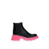 Alexander Mcqueen Elegant Black Leather Boots In Black
