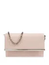 Alexander Mcqueen Cross-bar Mini Pink Lambskin Crossbody Bag In Pink
