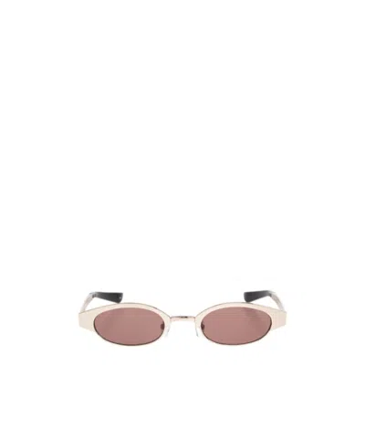 ALEXANDER MCQUEEN ELLIPSE OVAL-FRAME SUNGLASSES