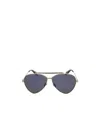 Alexander Mcqueen Elliptical Flat Mirror In Blue