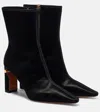 Alexander Mcqueen Mcqueen Block Heel Bootie In Black