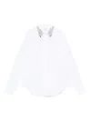 Alexander Mcqueen Embellished-collar Shirt In White