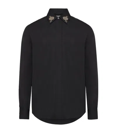 Alexander Mcqueen Embellished Shirt In Black