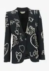 Alexander Mcqueen Embellished Single In Black