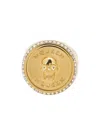 Alexander Mcqueen Mcqueen Sovereign Skull Signet Ring In Gold