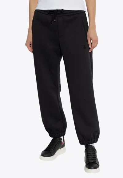 Alexander Mcqueen Elastic Waist Sweatpants In Black