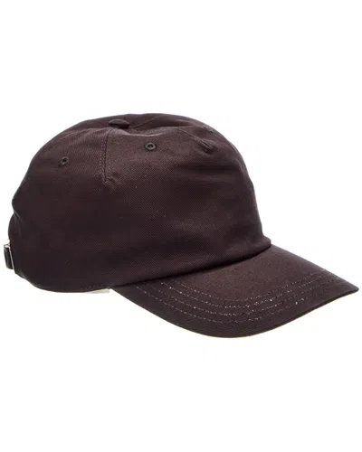 Alexander Mcqueen Embroidered Baseball Cap In Burgundy