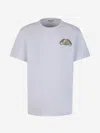 Alexander Mcqueen Half Seal Logo Cotton T-shirt In White