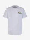 Alexander Mcqueen Half Seal Logo Cotton T-shirt In White