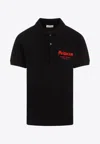 Alexander Mcqueen Alexander Mc Queen "mc Queen Graffiti" Polo Shirt In Black