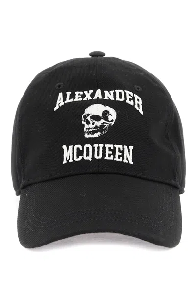 ALEXANDER MCQUEEN EMBROIDERED LOGO BASEBALL CAP