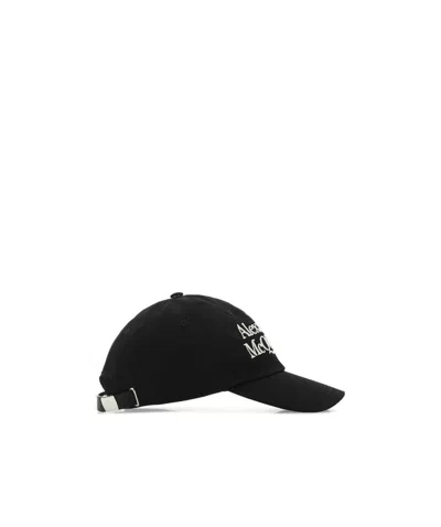 Alexander Mcqueen Embroidered-logo Baseball Cap In Black