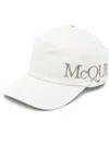 Alexander Mcqueen Sporty Hat With Curved Brim And Eyelet Vents In Grün