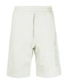 Alexander Mcqueen Embroidered-logo Bermuda Shorts In White