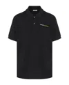 Alexander Mcqueen Embroidered-logo Cotton Polo Shirt In Black