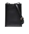 Alexander Mcqueen Embroidered Logo Messenger Bag In Black