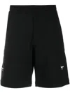 ALEXANDER MCQUEEN EMBROIDERED LOGO TRACK SHORTS