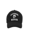 Alexander Mcqueen Embroidered Cotton-twill Baseball Cap In Black