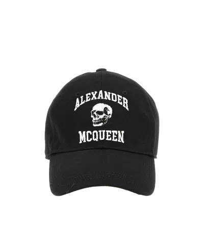 ALEXANDER MCQUEEN ALEXANDER MCQUEEN LOGO EMBROIDERED BASEBALL CAP