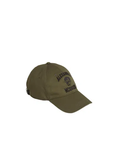 Alexander Mcqueen Embroidered-motif Baseball Cap In Brown