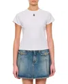 Alexander Mcqueen Monogram Crewneck T-shirt In White