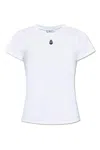 Alexander Mcqueen Monogram Crewneck T-shirt In White