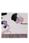 Alexander Mcqueen Embroidered Wool Blend Blanket