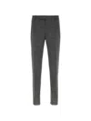 Alexander Mcqueen Grey Flat Front Pants In Gray