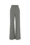 Alexander Mcqueen Embroidered Wool Wide Leg Pant