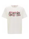 ALEXANDER MCQUEEN EMBROIDERY LOGO PRINT T-SHIRT