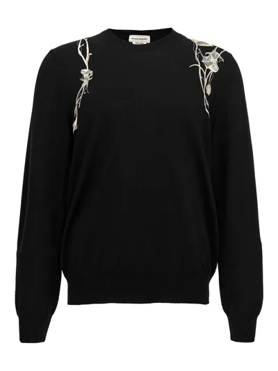 ALEXANDER MCQUEEN EMBROIDERY SWEATER