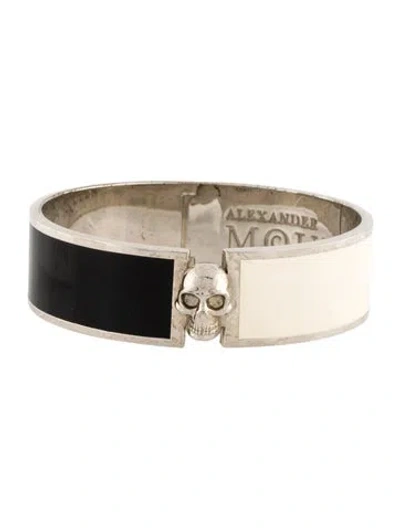 Pre-owned Alexander Mcqueen Enamel Bangle Bracelet, 7.25"