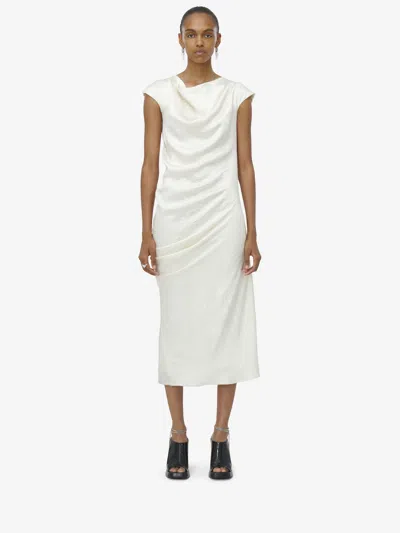 Alexander Mcqueen Evening Dresses In Oyster