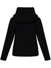 Alexander Mcqueen Chunky Ribbed Knit Sweater In Black