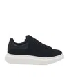 Alexander Mcqueen Black Low Top Sneakers With Chunky Sole In Leather Man In Black