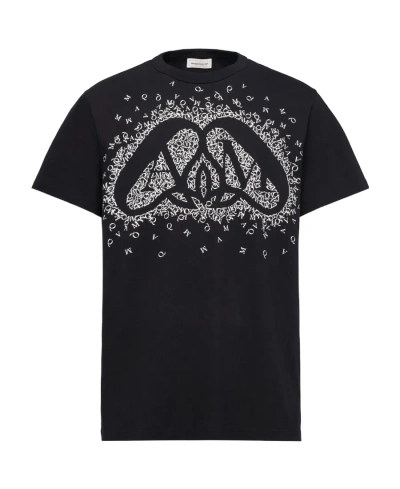 ALEXANDER MCQUEEN ALEXANDER MCQUEEN EXPLODED CHARM CREWNECK T-SHIRT