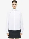 Alexander Mcqueen Cotton Exploded Collar Shirt In White