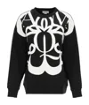Alexander Mcqueen Exploded Seal Logo-print Sweatshirt In Black