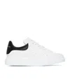 Alexander Mcqueen White And Black Low-top Sneakers With Chunky Sole And Contrasting Heel Tab In Leat In White