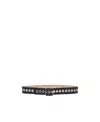 Alexander Mcqueen Eyelet-detail 50mm Belt In Black