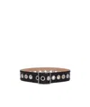 Alexander Mcqueen Eyelet Detailed Buckled Belt In Black
