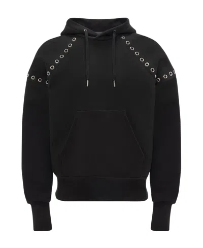 ALEXANDER MCQUEEN ALEXANDER MCQUEEN EYELETS DETAILED HOODIE