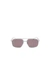 Alexander Mcqueen Eyewear Aviator Frame Sunglasses In Gray