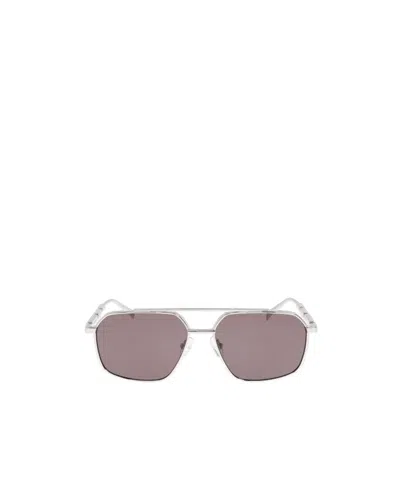 Alexander Mcqueen Eyewear Aviator Frame Sunglasses In Gray