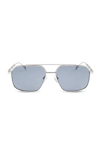 Alexander Mcqueen Eyewear Aviator Frame Sunglasses In Silver
