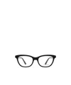 Alexander Mcqueen Eyewear Cat-eye Frame Glasses In Black