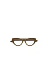 Alexander Mcqueen Eyewear Cat-eye Frame Glasses In Brown