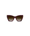 Alexander Mcqueen Eyewear Cat-eye Frame Sunglasses In Brown